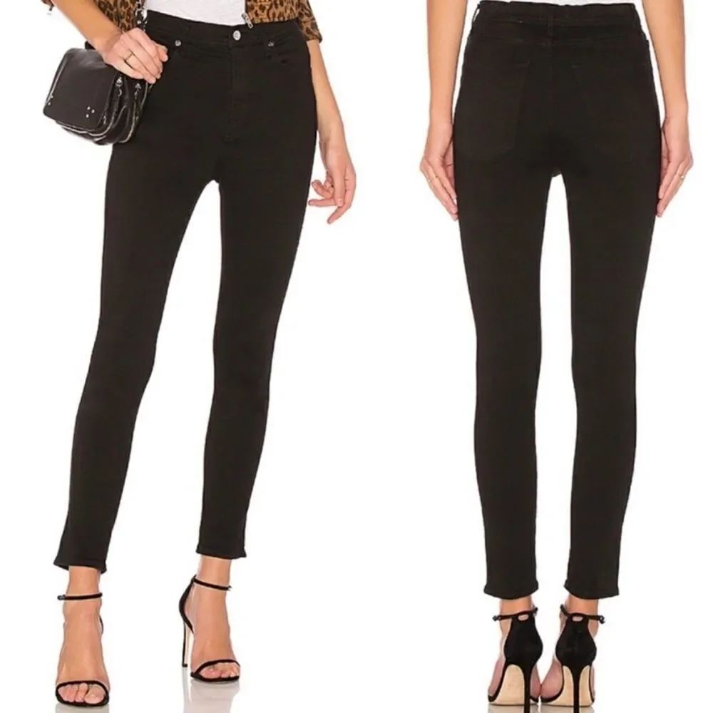 Agolde Black Filter Free Sophie Crop Jeans Size 26